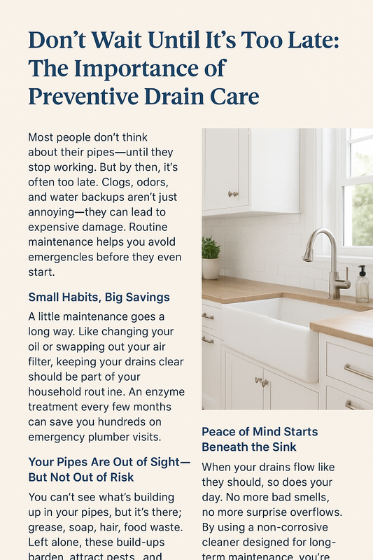 Stop Clogs Before They Start: The Smarter Way to Keep Your Drains Clean