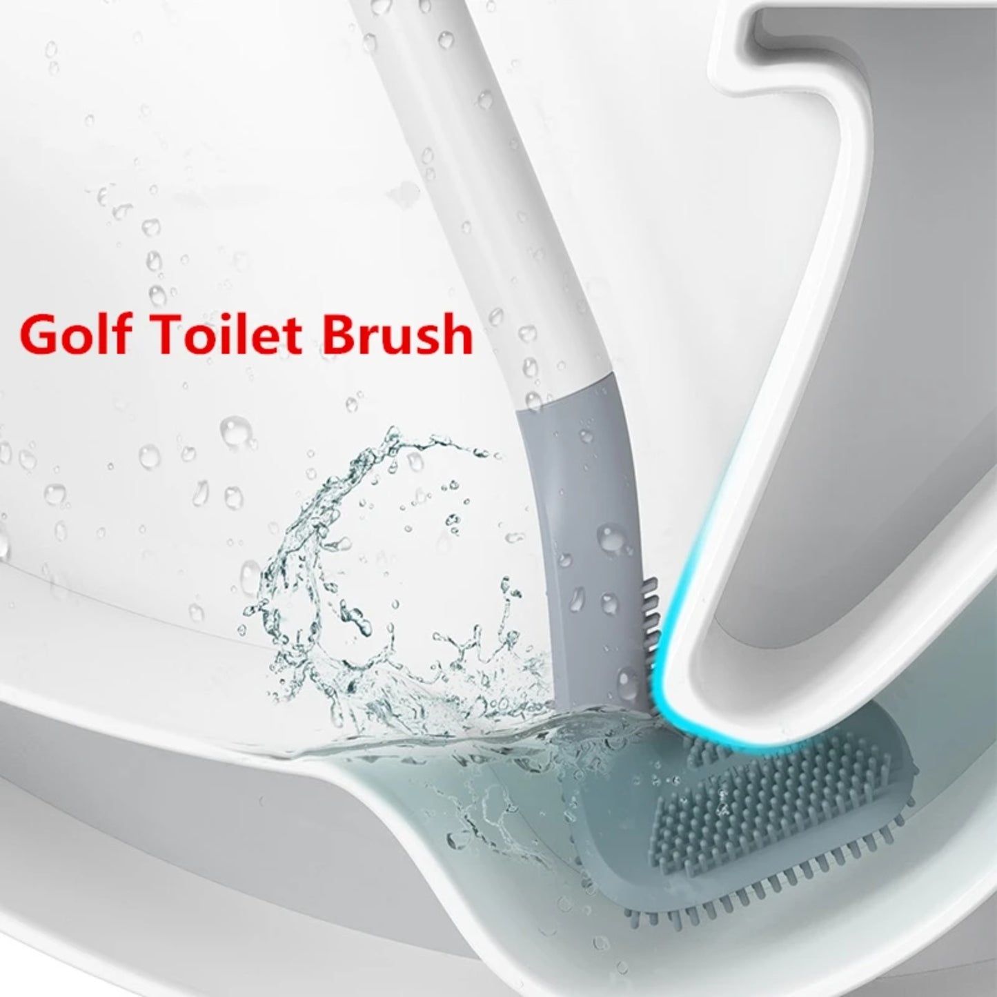 Toilet cleaning silicone brush