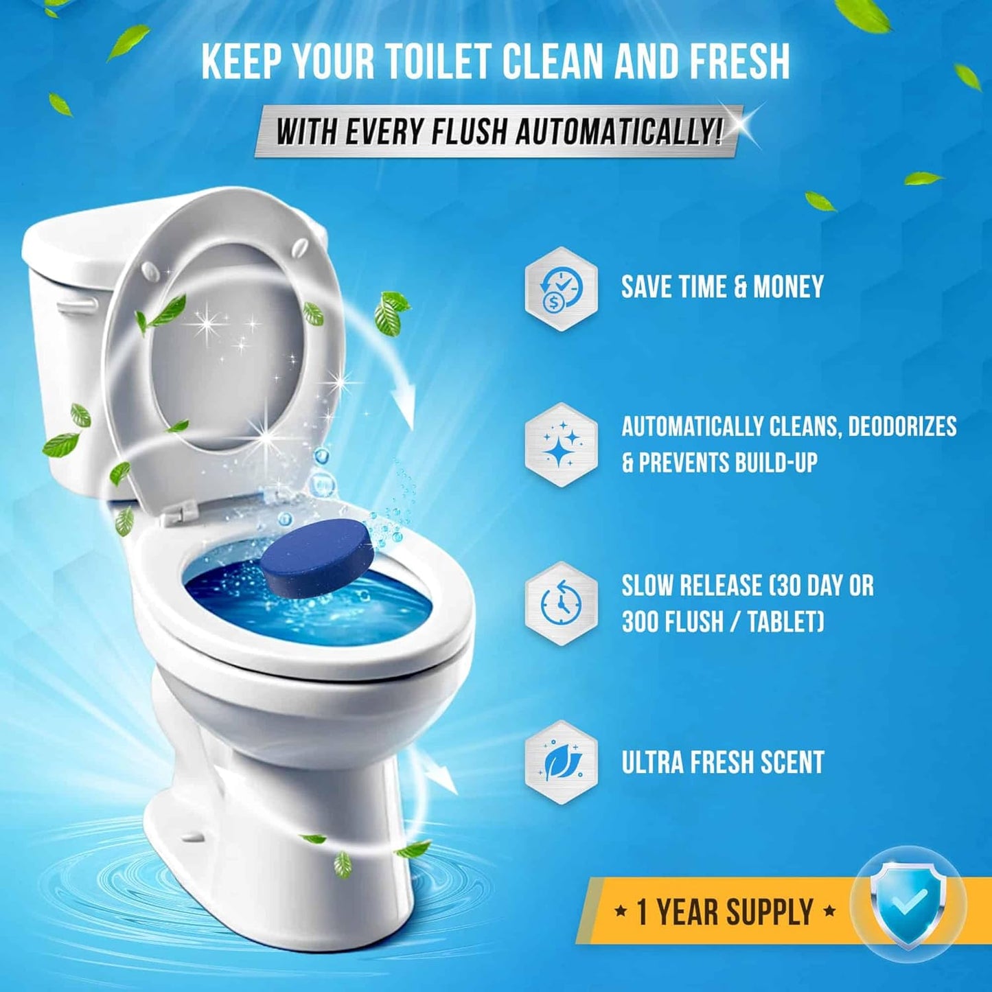Toilet bowl cleaning tablets