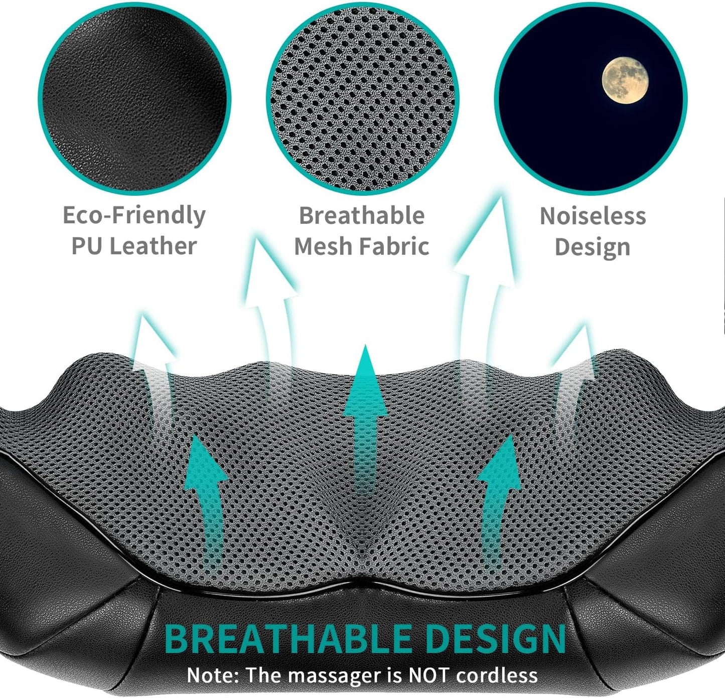 Shiatsu neck massager