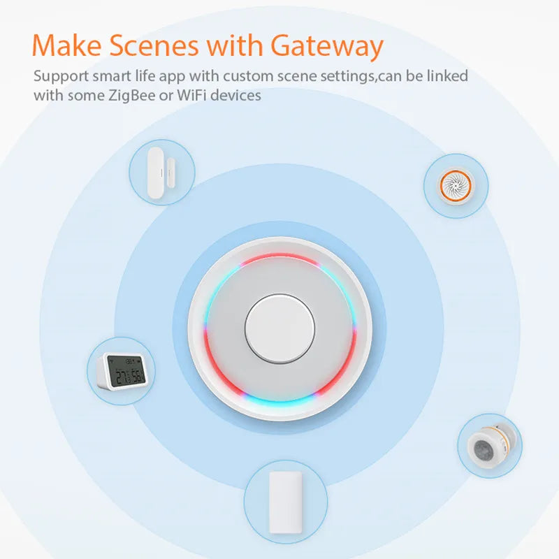 Tuya Zigbee Water Leakage Sensor Smart Home Wifi High Sensitivity Flood Detection App Control Security Alarm For Apple Homekit