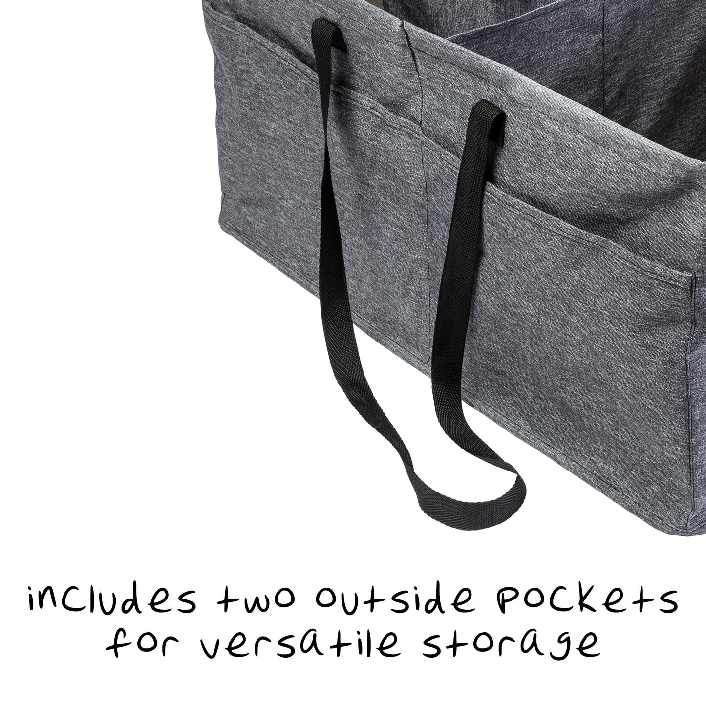 Gray Polyester Folding Large Trunk Organizer