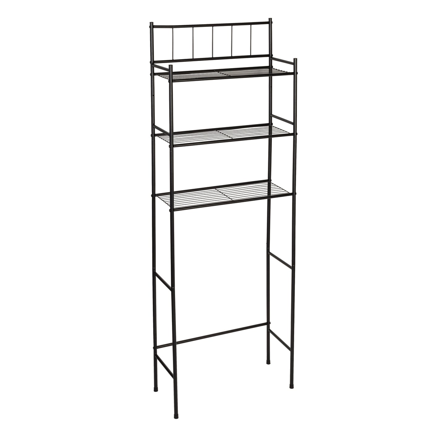 Black 3-Tier Over-The-Toilet Space Saver