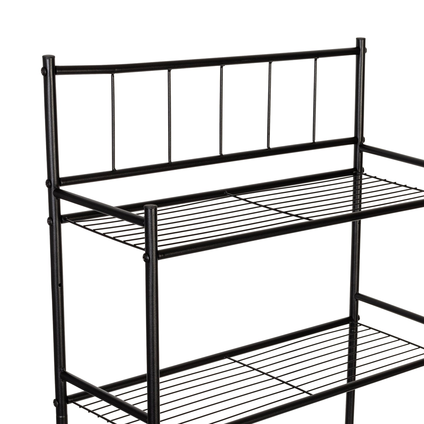 Black 3-Tier Over-The-Toilet Space Saver