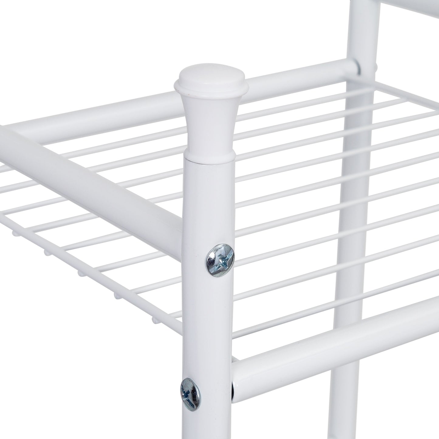 White 6-Tier Bath Storage Shelving Unit