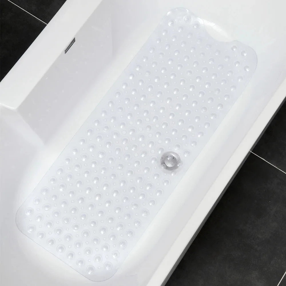 Large Cute Cartoon PVC Bath Mat Anti-Slip Shower Bathtub Mats With Sucker Soft Massage Pad Kid's Elder Bathroom Carpet Rug