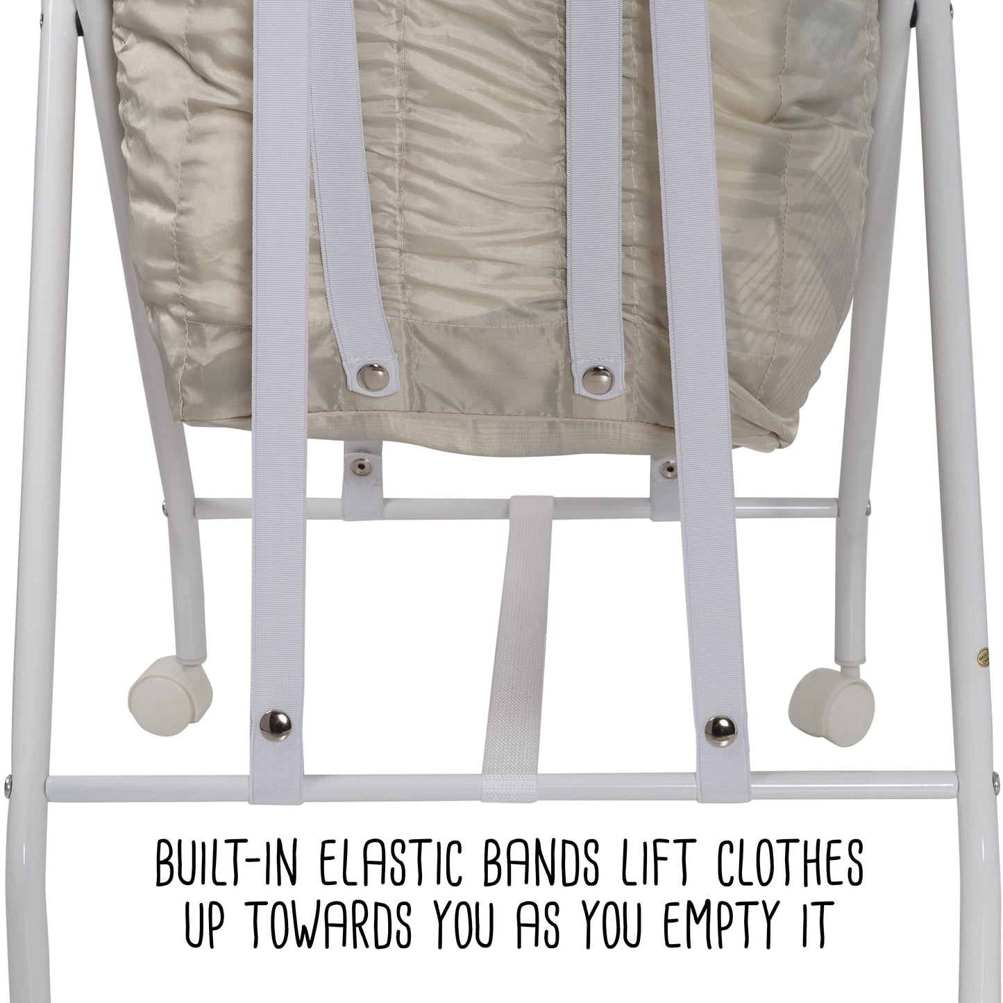 White/Natural No Bend Rolling Bounce Back Hamper