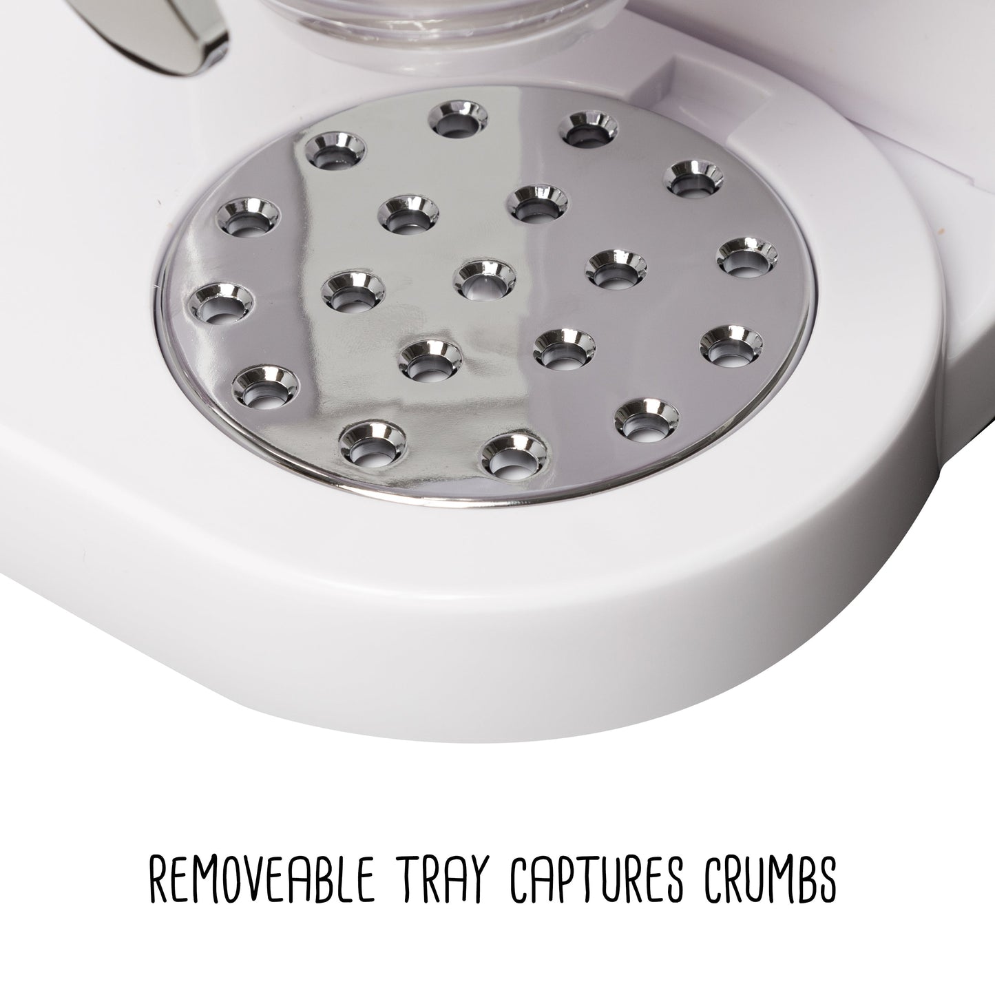 Zevro White Double 17.5 oz. Cereal Dispenser