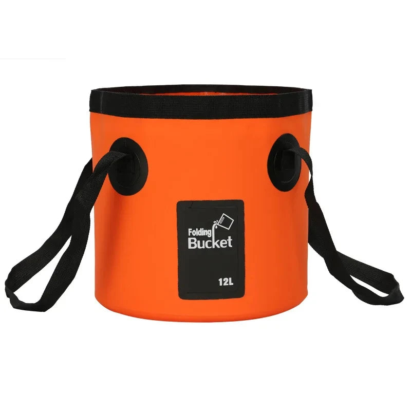 12/20L Portable Folding Bucket, Foldable Fishing Bucket, Camping Water Storage Container Collapsible Outdoor Travel Water Bucket