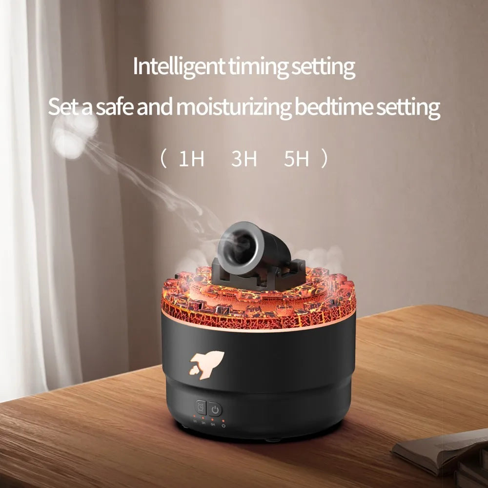 Ultrasound Air Humidifier Cannon Titanic Ship Retro Train Jellyfish Spray Essential Oil Aromatherpy Diffuser 7Colour Night Light