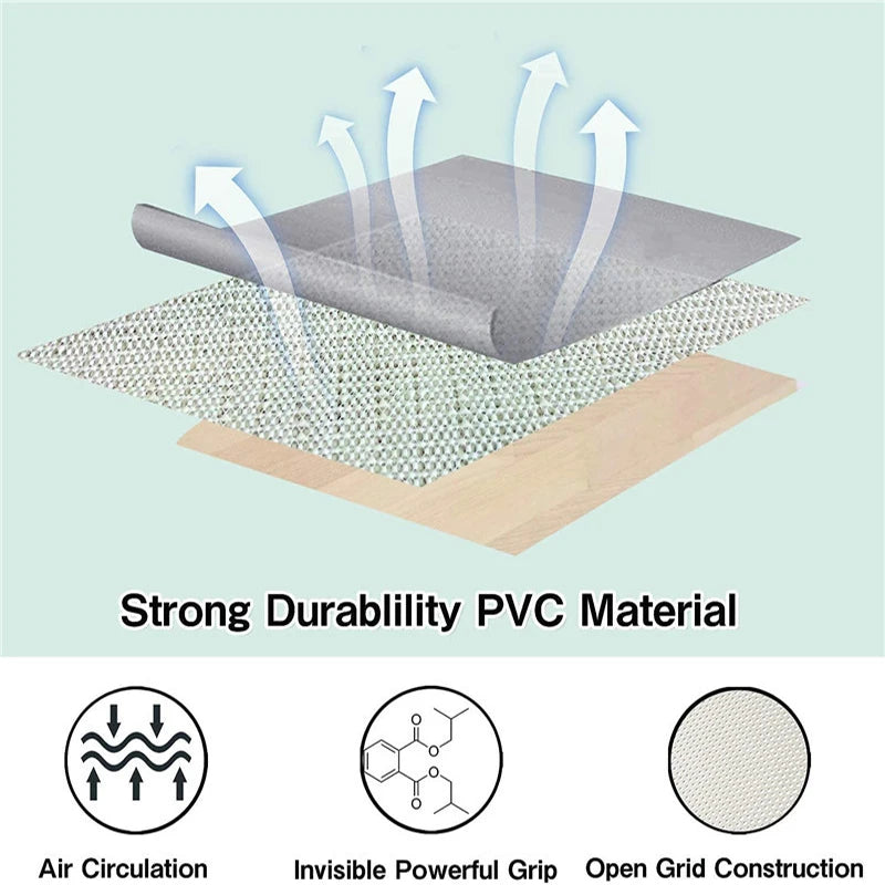 PVC Non Slip Rug Pads Can Cut Foam Anti Slip Underlay Yoga Sofa Mat Carpet Cushion Floors Gripper Carpet Shower Mat