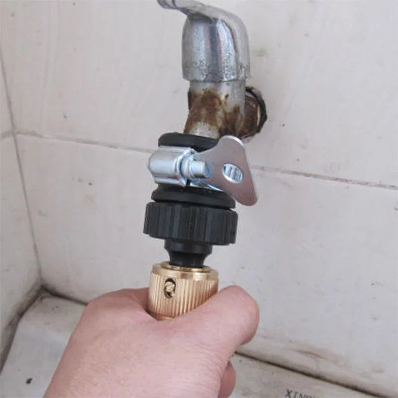 Faucet Adapter 12-24mm Plastic Hose Fitting Quick Connect Fitting Faucet for Garden Irrigation Car Wash Faucet Accessories