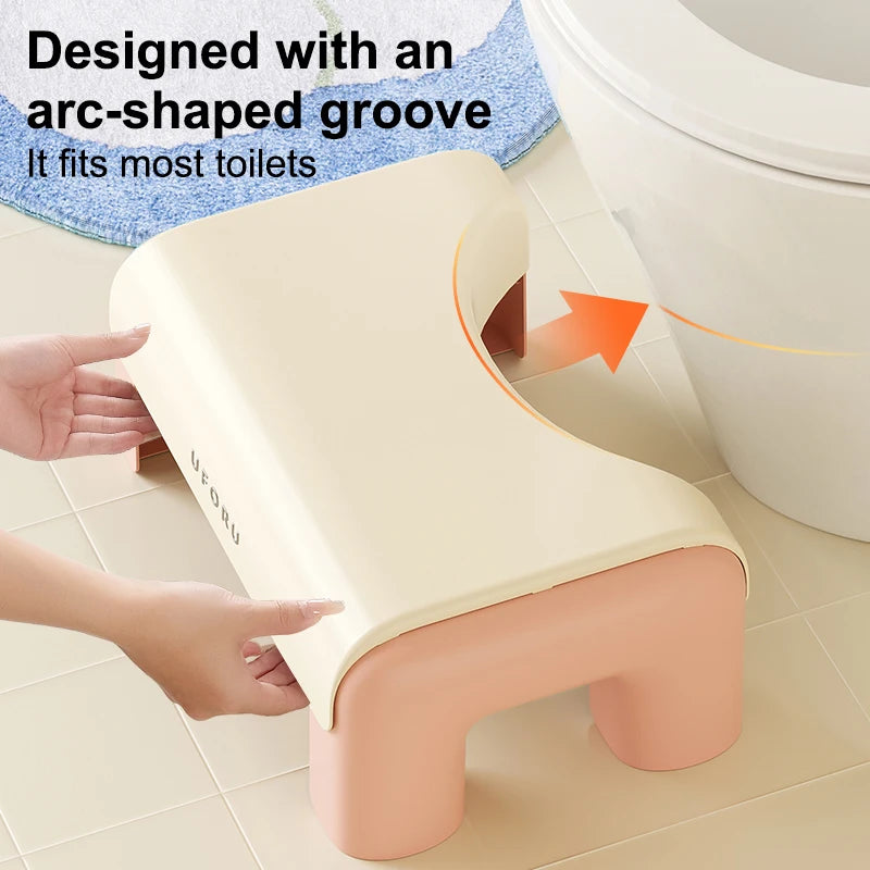 Uforu Toilet Stool Household Footstool Thickeneded Strong Anti-Slip Adult Squat Artifact