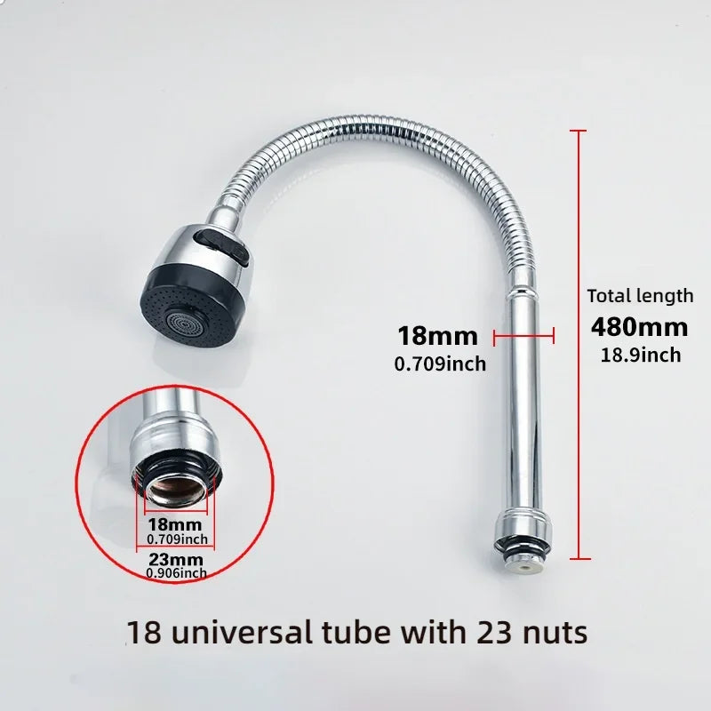 360° Rotation Kitchen Faucets Saving Water Extension Tap Nozzle Kitchen Sink Single Cold Sprayer Head Faucets Accessories