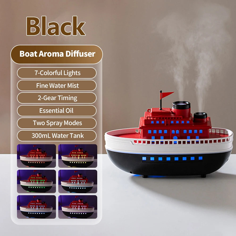 Homeuse Aroma Diffuser 300ml Ultrasonic Air Humidifier with Colorful Night Light Desktop Essential Oil Diffuser for Room Home