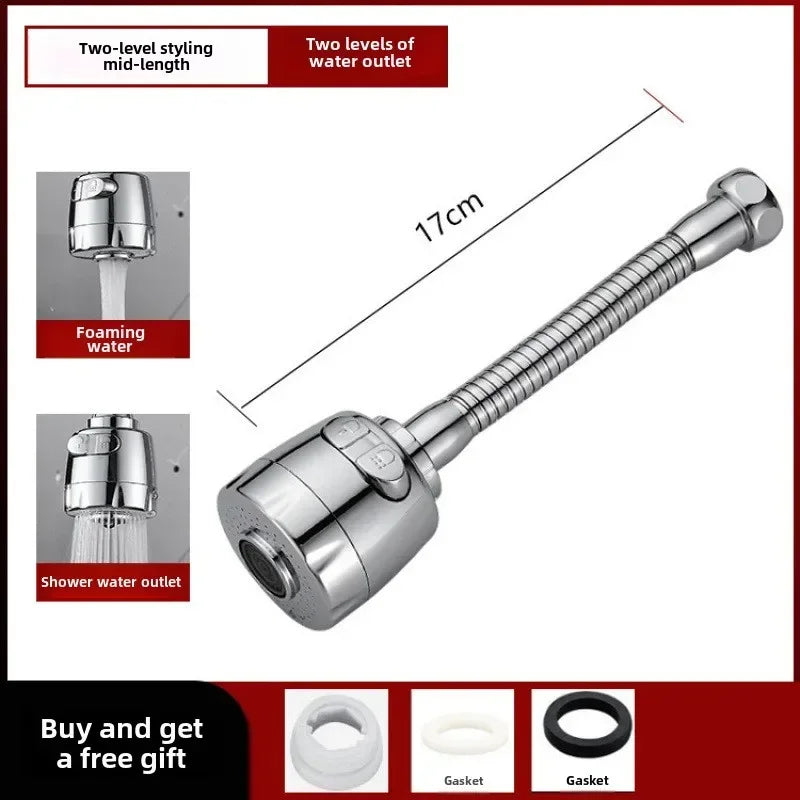 2/3 Mode Faucet Extension Tube 360 Degree Rotation Filter Kitchen Gadgets Shower Water Saving Tap Universal Kitchen Accessories