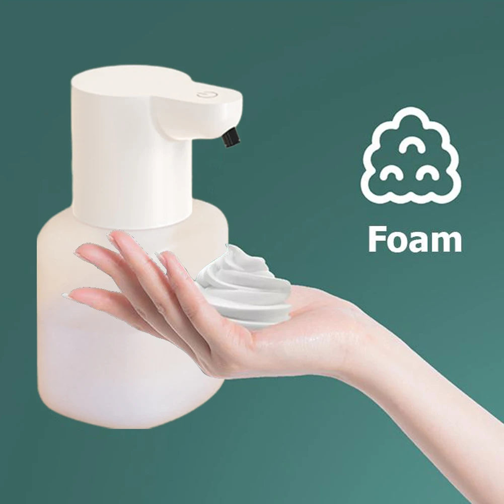 550ml Automatic Soap Dispenser USB Rechargeable Foam Gel Soap Dispenser Electric Hand Sanitizer Dispenser for Kitchen Bathroom