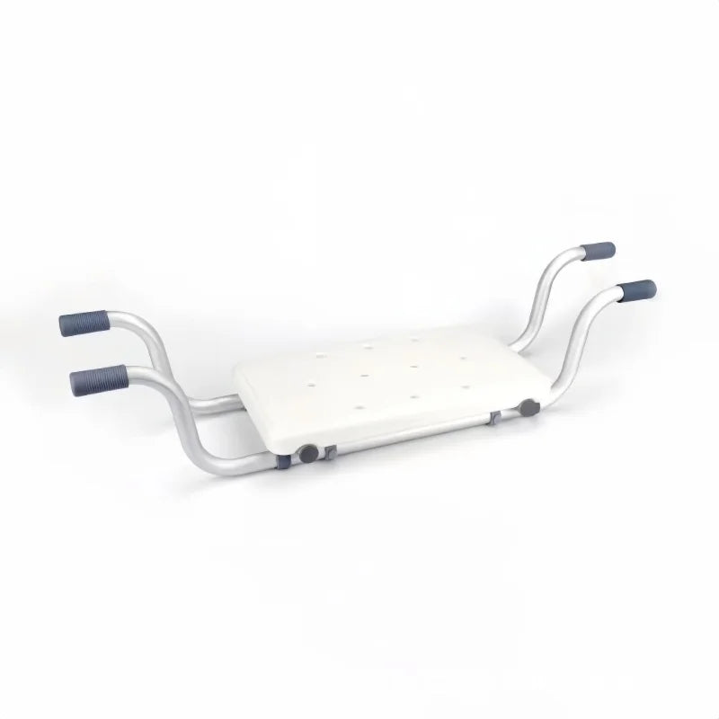 Adjustable Width Anti-Slip Bathtub Chair Combined with Multifunctional Shelf Bath Stool Offering Support for Comfortable Bathing
