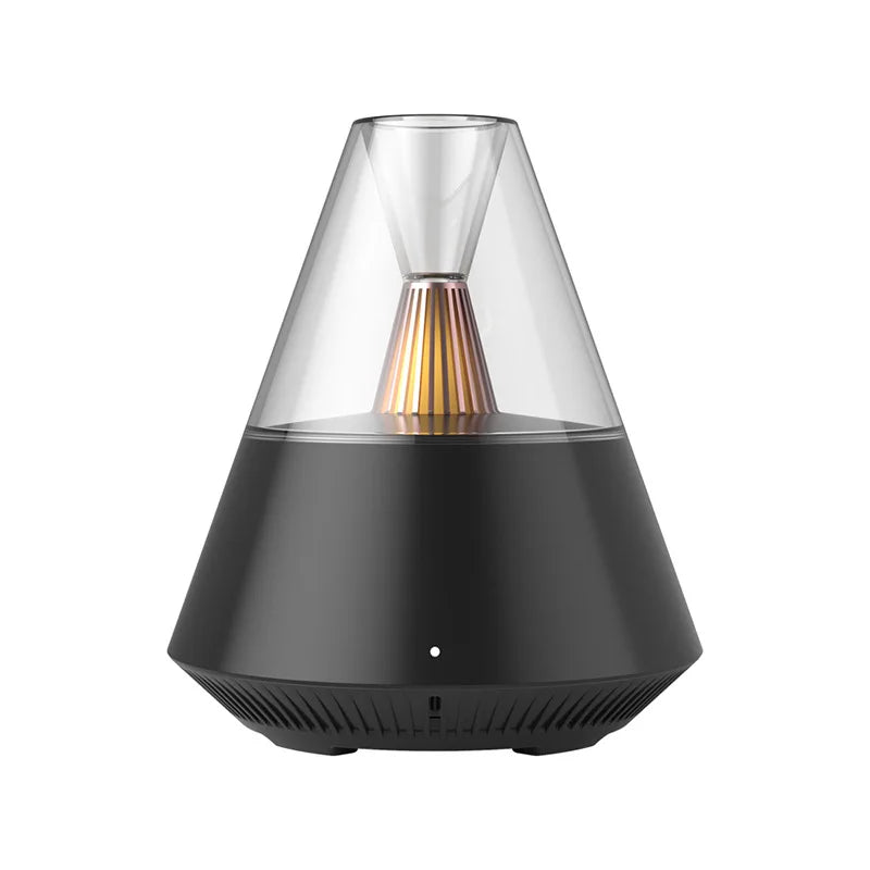 150ML Candlelight Aroma Diffuser Mini USB Air Humidifier Mist Sprayer LED Night Light Essential Oil Diffuser with Remote Control