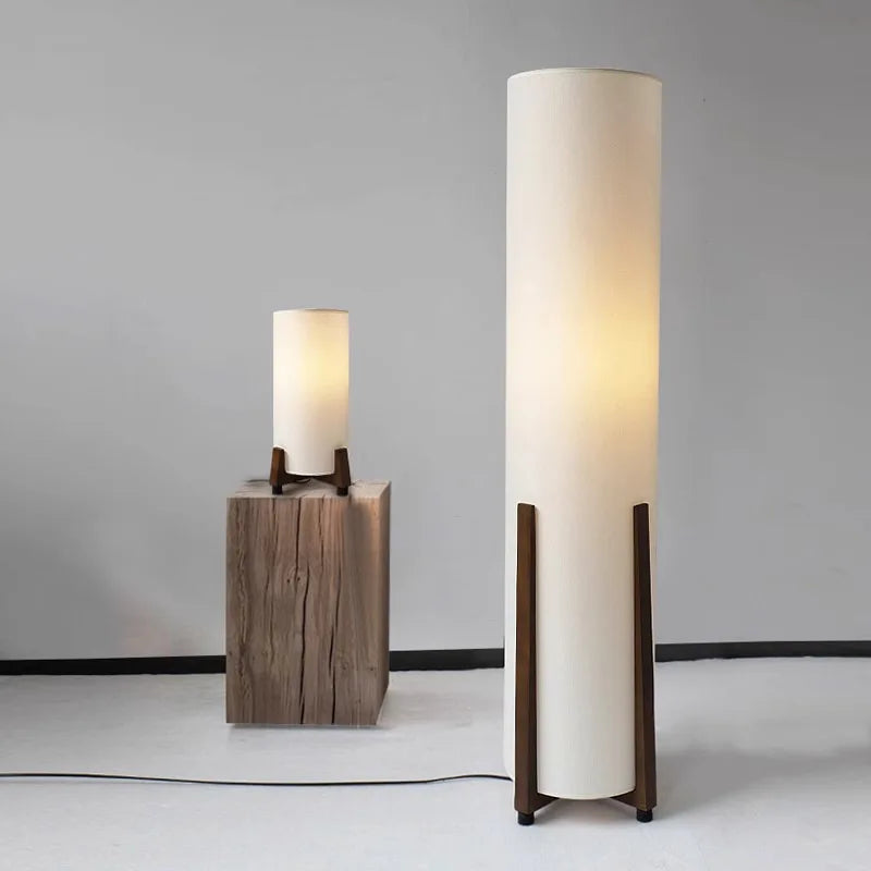 Nordic fabric Floor Lamp Japanese desk lamp for Living Room Study Reading Light Bedroom Bedside Designer Floor lamp