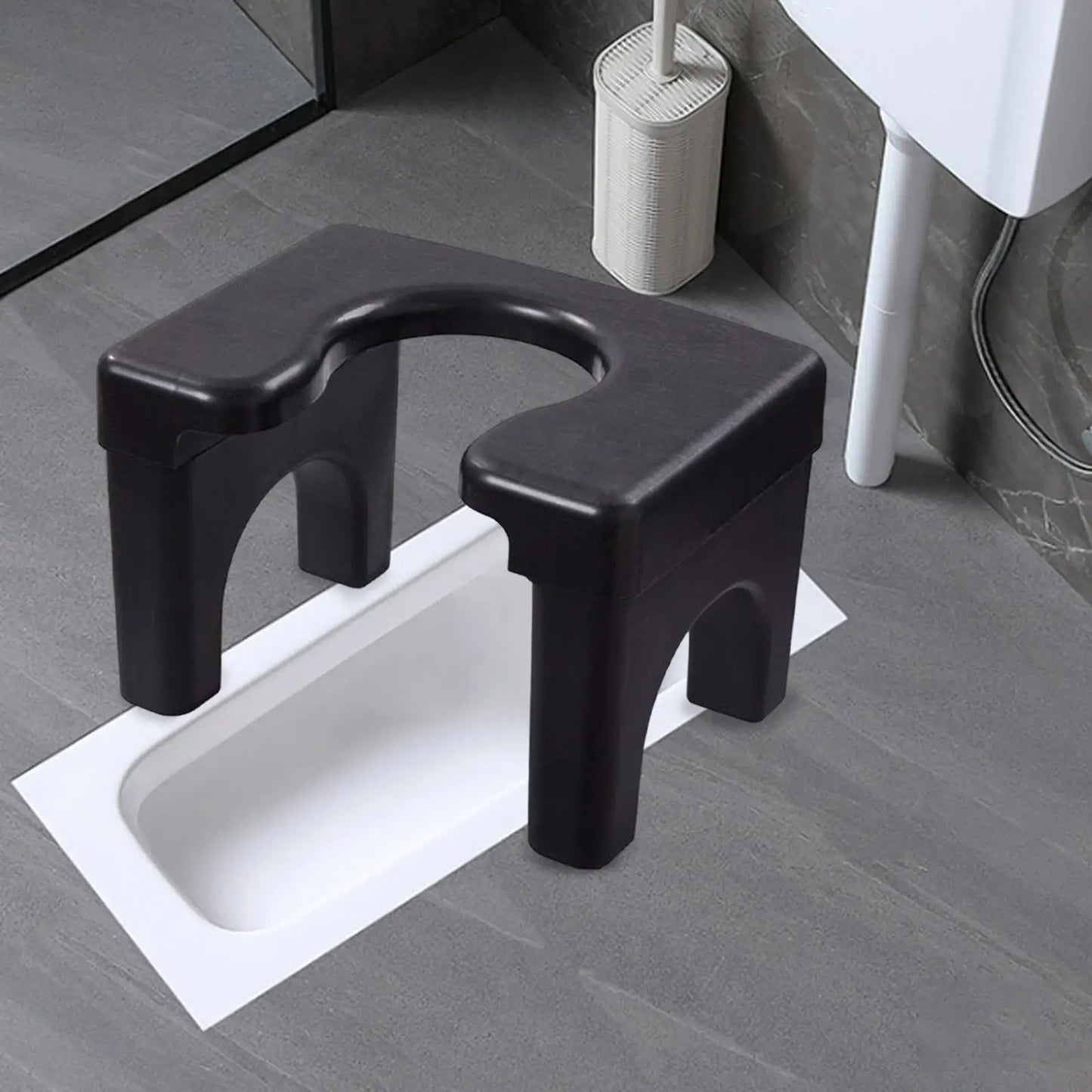 Squat Toilet Seat Stool Non Slip Mobile Washable Durable Portable Lightweight Stable Household Potty Chairs for Indoor Toilet