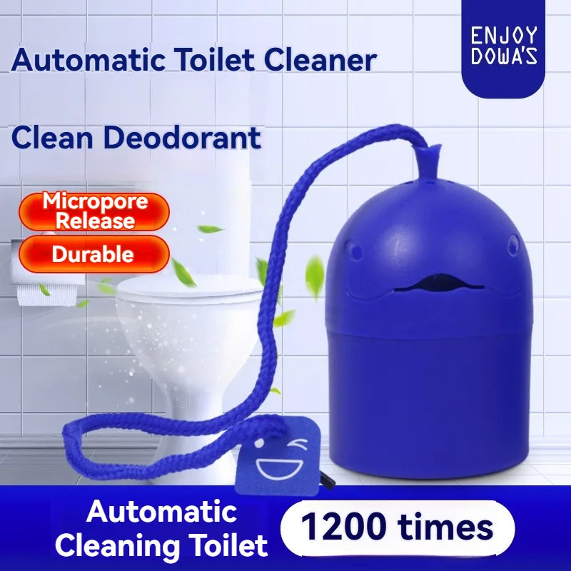 1 Bottle Automatic Toilet Cleaner "Toilet Whale" with Portable Design, 200G Gel, Slow-Release Cleaning