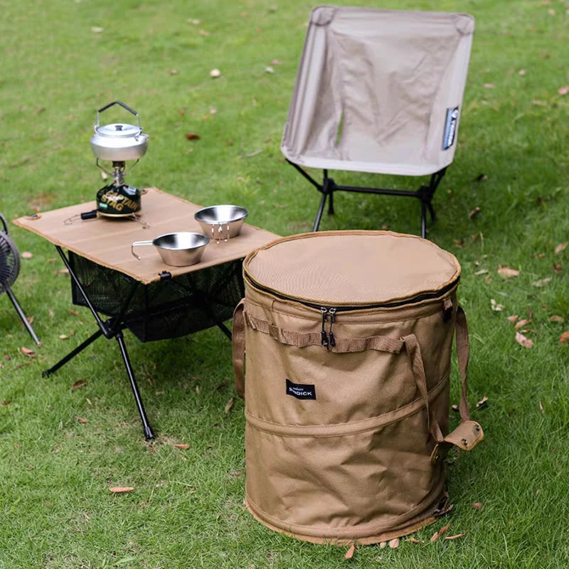 Black/Brown/Army green/Camo optional spring storage bag Large capacity wear-resistant storage bucket with storage buckle