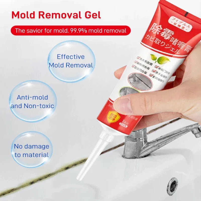 Mildew Removal Gel Household Mildew Removal Paste Walls Refrigerator Cleaning Mildew Spots Fungus Mold Stain Removal Cleaner