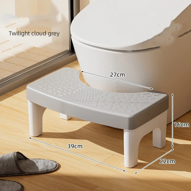 Toilet Stool Footstool Toilet Squatting Pit Artifact Plastic Thickened Feet on The Small Stool Children Non-slip Pad Footstool