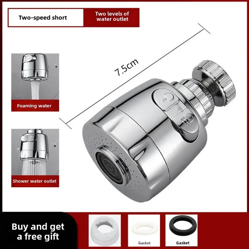 2/3 Mode Faucet Extension Tube 360 Degree Rotation Filter Kitchen Gadgets Shower Water Saving Tap Universal Kitchen Accessories