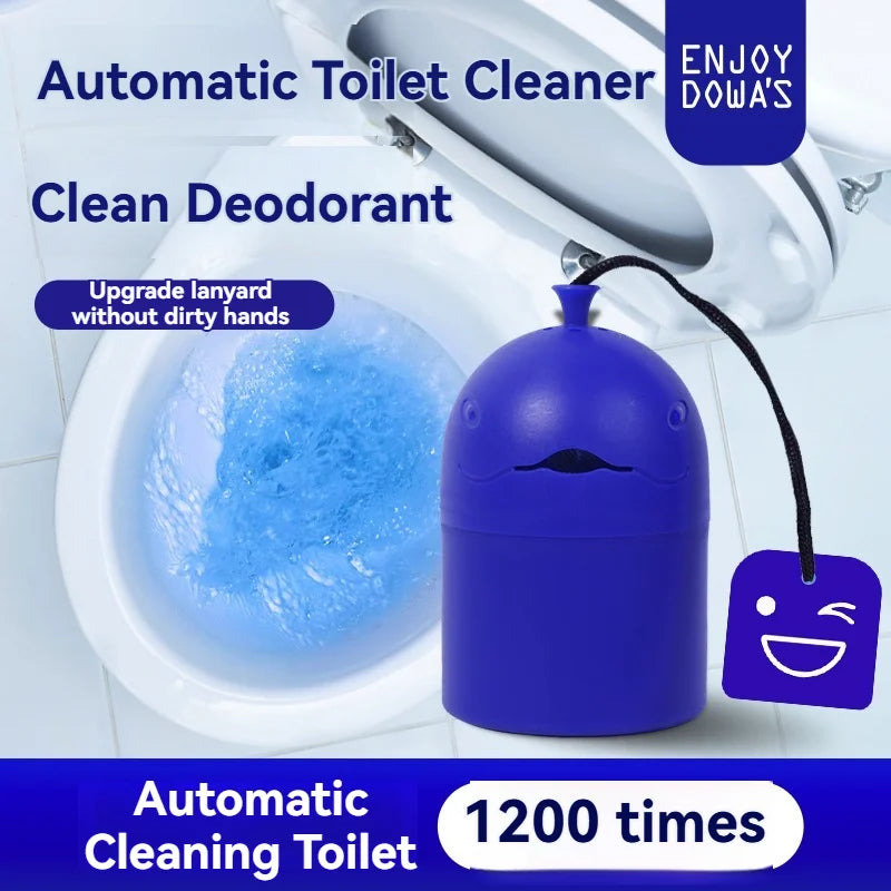 1 Bottle Automatic Toilet Cleaner "Toilet Whale" with Portable Design, 200G Gel, Slow-Release Cleaning