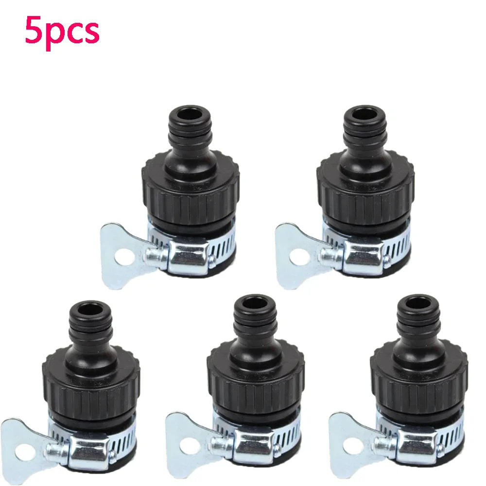 Faucet Adapter 12-24mm Plastic Hose Fitting Quick Connect Fitting Faucet for Garden Irrigation Car Wash Faucet Accessories