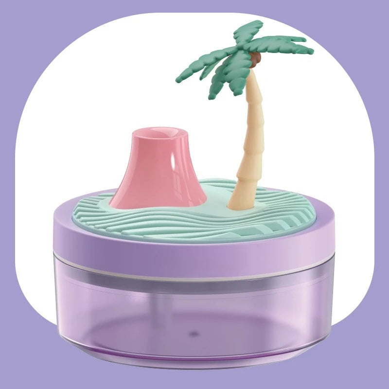 Mini Portable Desktop Humidifiers with Cherry Tree Quiet Cool Mist Auto Off Night Light Air Humidifier Home Office Travel
