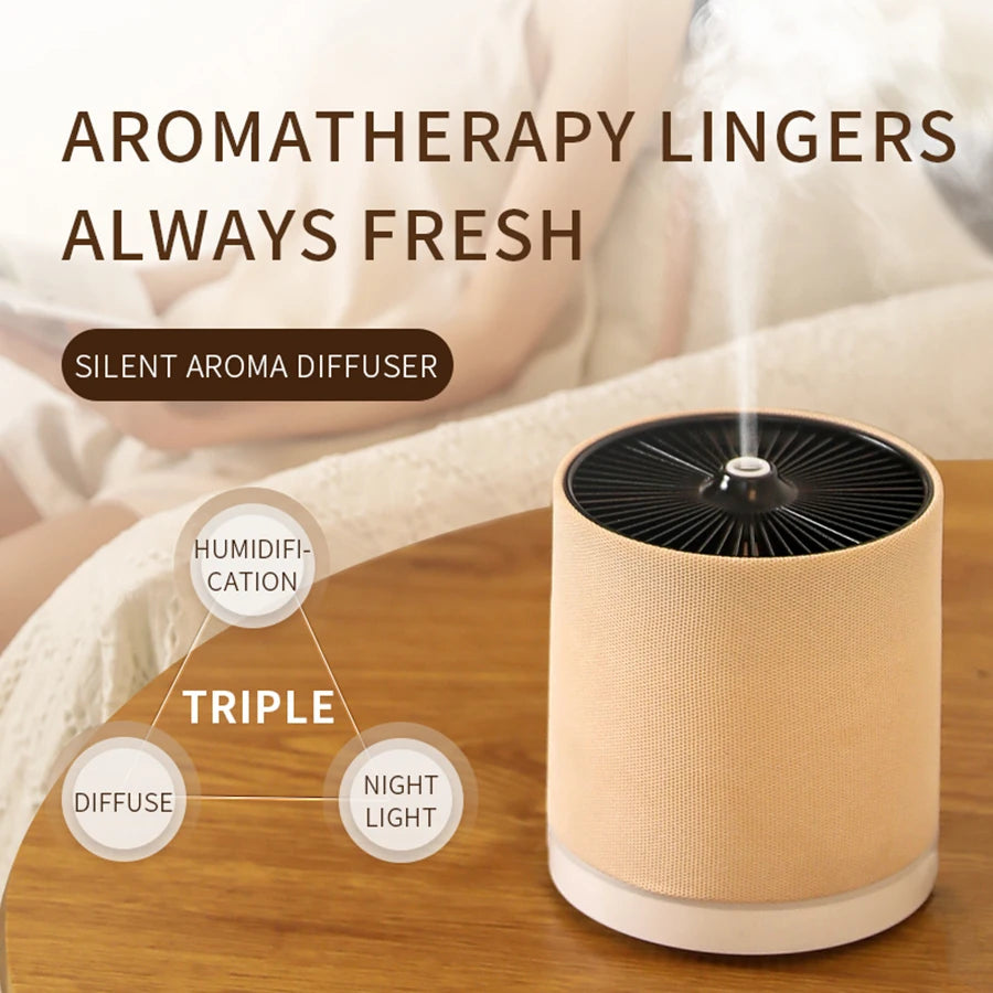 Night Light Aromatherapy Purifier Oil Atomizing Home Bedroom Office Perfume Diffuser Machine Mini Air Fragrance Humidifier