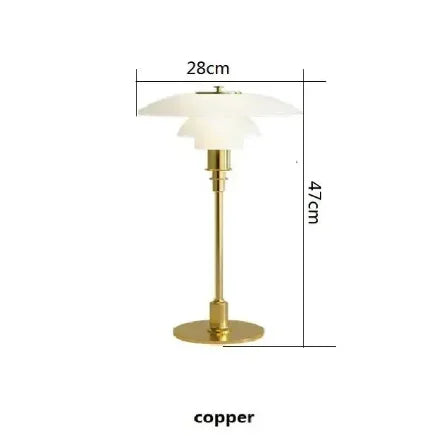 Danish Classic Floor Lamp Creative Bedroom Bedside Table Lamp Nordic Minimalist Living Room Study Reading Glass Decor Table Lamp