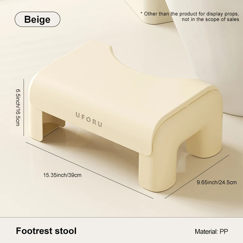 Uforu Toilet Stool Household Footstool Thickeneded Strong Anti-Slip Adult Squat Artifact