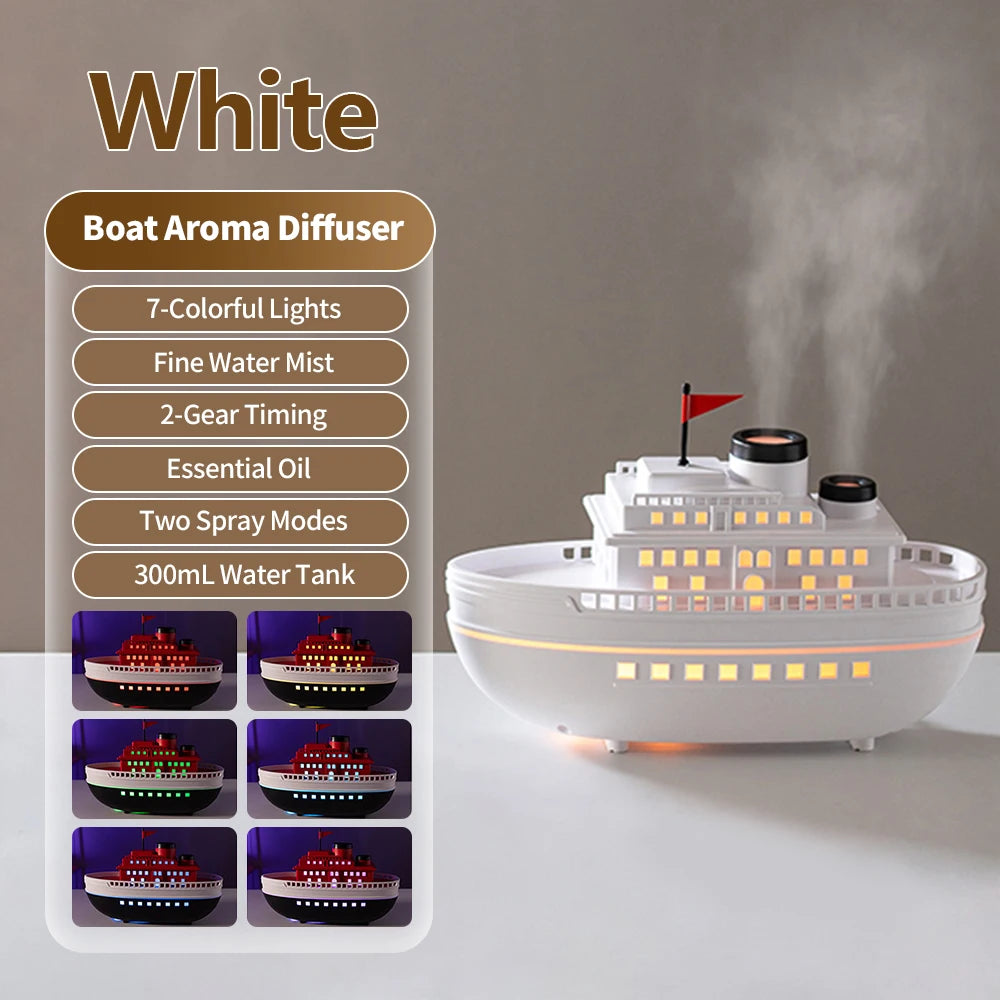 Homeuse Aroma Diffuser 300ml Ultrasonic Air Humidifier with Colorful Night Light Desktop Essential Oil Diffuser for Room Home