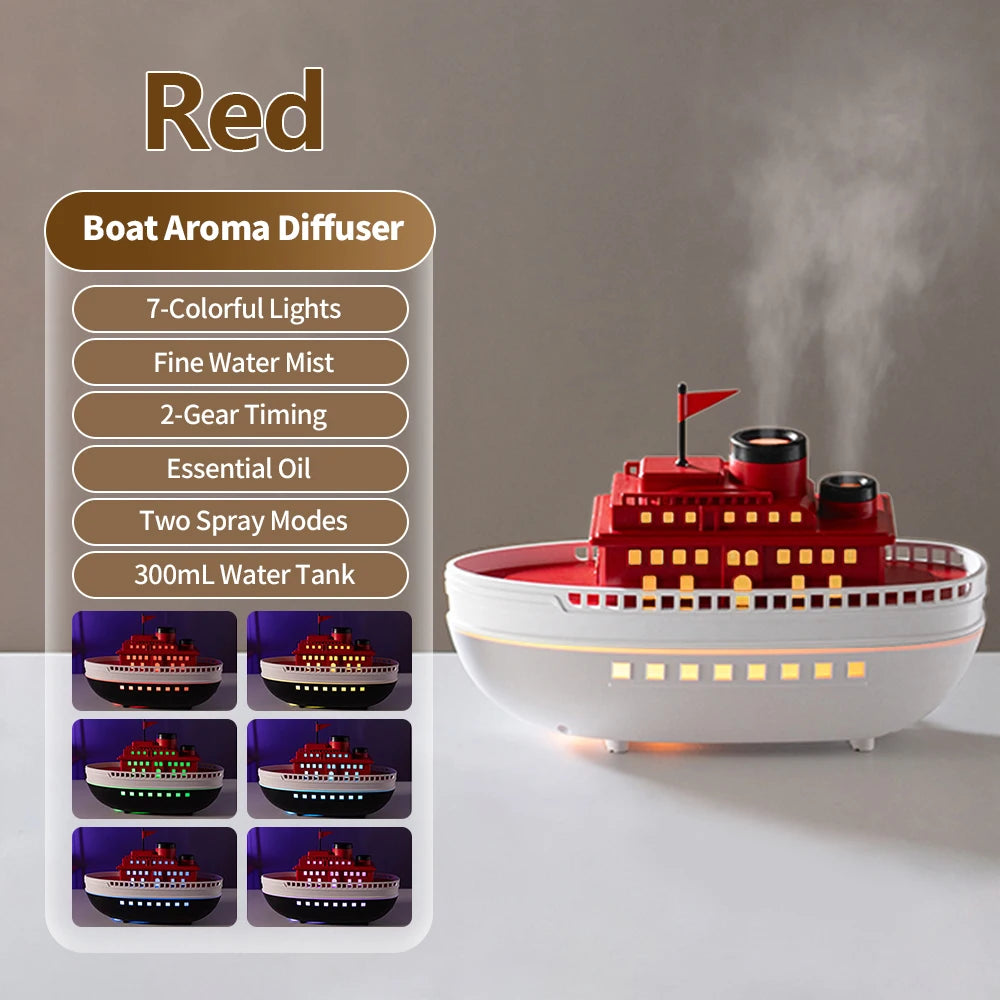 Homeuse Aroma Diffuser 300ml Ultrasonic Air Humidifier with Colorful Night Light Desktop Essential Oil Diffuser for Room Home
