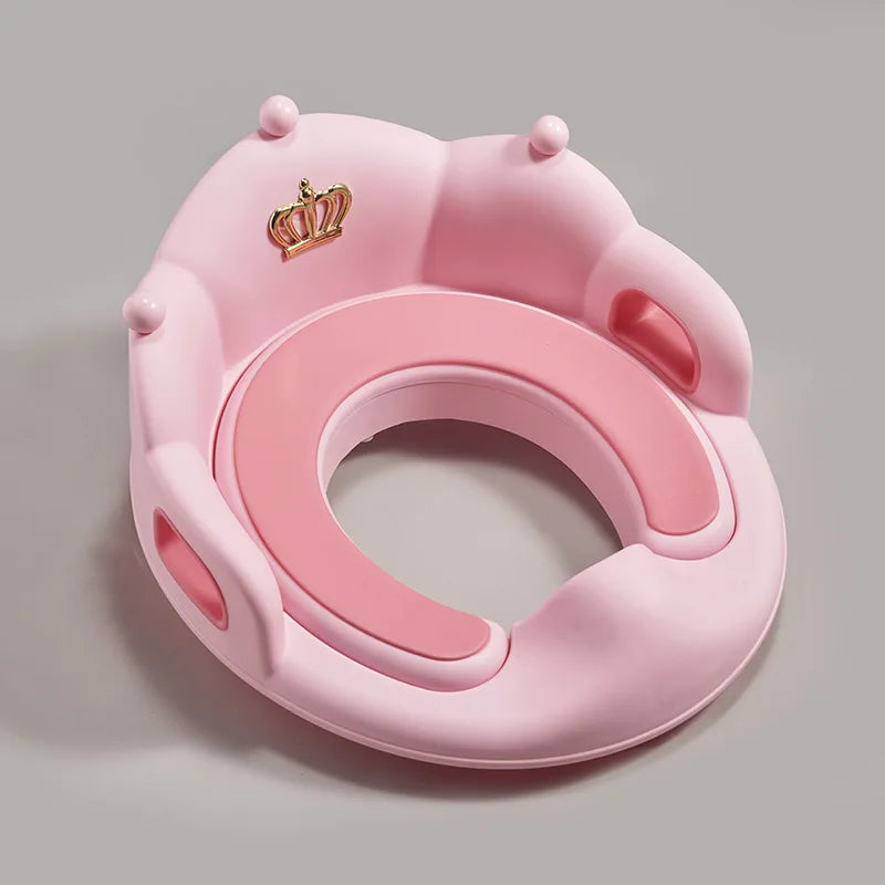Baby Toilet Training Seat Cover Portable Child Toilet Seat Toddler Crown Toilet Seat Kid Auxiliary Toilet Seat Cushion Urinal