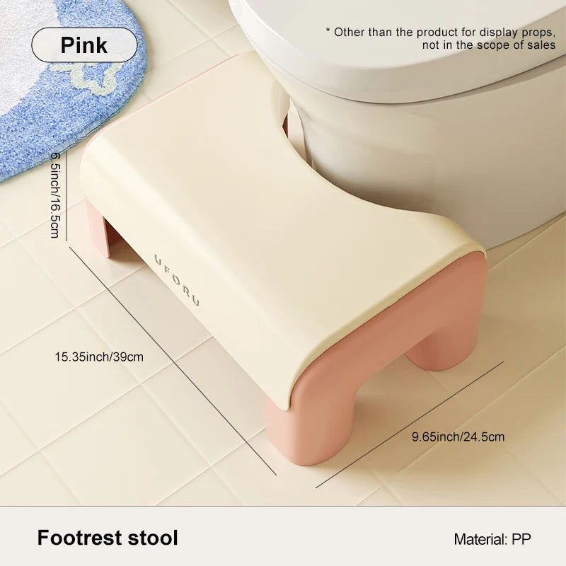 Uforu Toilet Stool Household Footstool Thickeneded Strong Anti-Slip Adult Squat Artifact