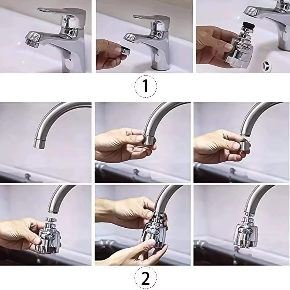 2/3 Mode Faucet Extension Tube 360 Degree Rotation Filter Kitchen Gadgets Shower Water Saving Tap Universal Kitchen Accessories