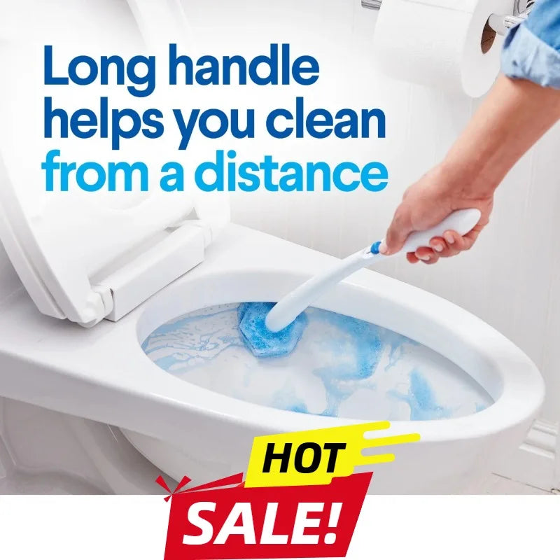 Disposable Toilet Cleaning Brush Set, Quickly Clean Toilet, Convenient Use, Suitable for Home Storage