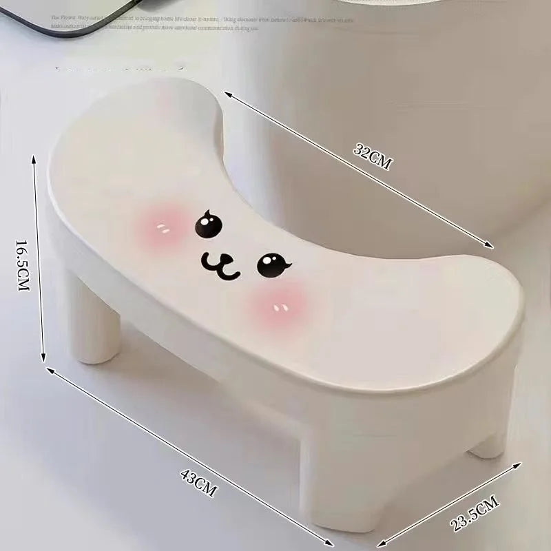 Toilet Stool Footstool Toilet Squatting Pit Artifact Plastic Thickened Feet on The Small Stool Children Non-slip Pad Footstool