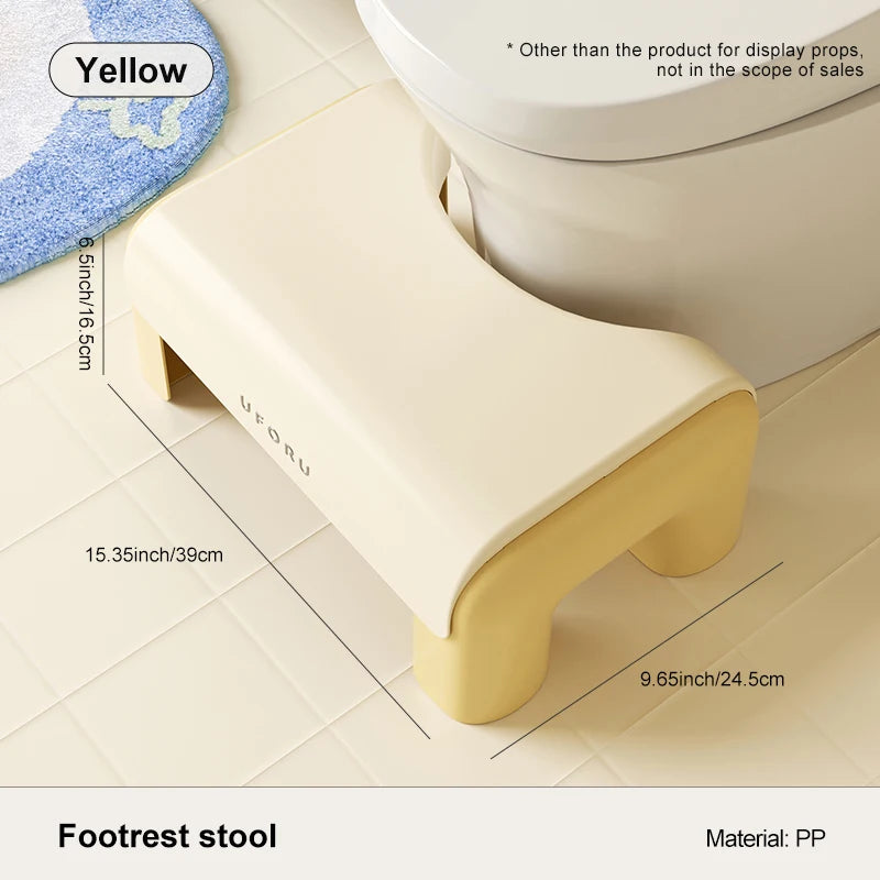 Uforu Toilet Stool Household Footstool Thickeneded Strong Anti-Slip Adult Squat Artifact
