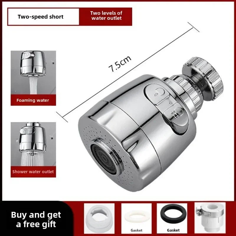 2/3 Mode Faucet Extension Tube 360 Degree Rotation Filter Kitchen Gadgets Shower Water Saving Tap Universal Kitchen Accessories