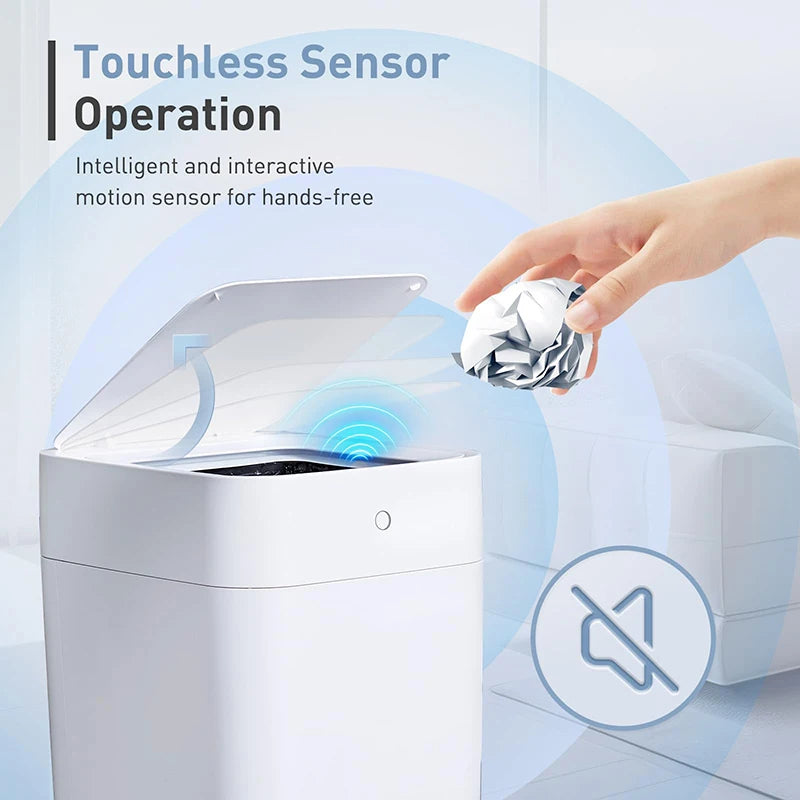 TOWNEW T1S 4.1 gallon smart trash can, self sealing automatic conversion, motion sensor