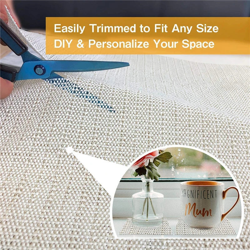 PVC Non Slip Rug Pads Can Cut Foam Anti Slip Underlay Yoga Sofa Mat Carpet Cushion Floors Gripper Carpet Shower Mat