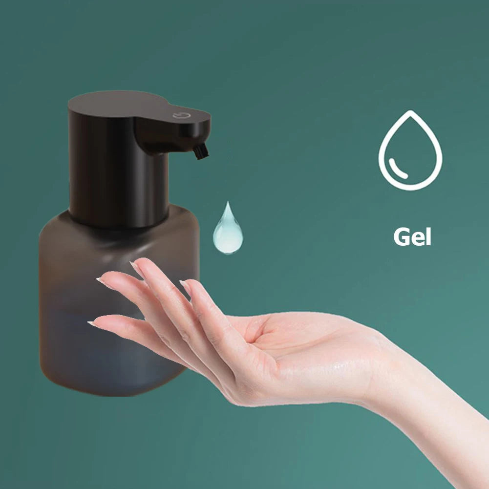 550ml Automatic Soap Dispenser USB Rechargeable Foam Gel Soap Dispenser Electric Hand Sanitizer Dispenser for Kitchen Bathroom
