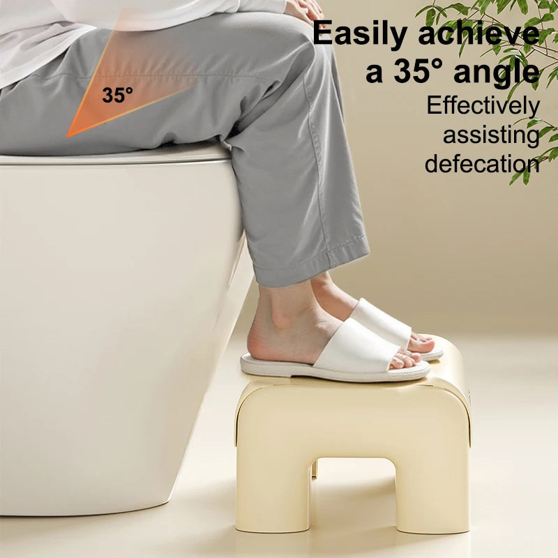 Uforu Toilet Stool Household Footstool Thickeneded Strong Anti-Slip Adult Squat Artifact