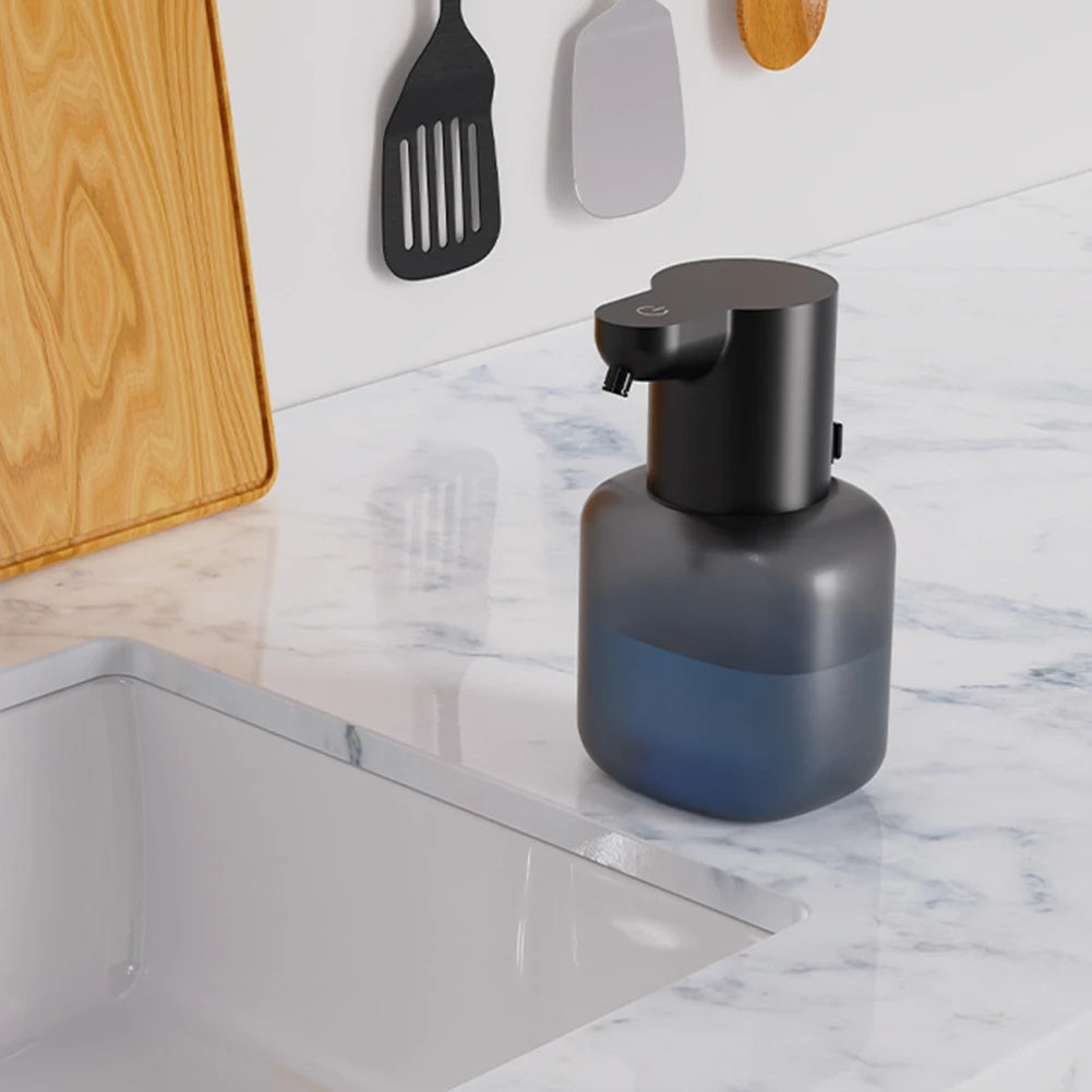 550ml Automatic Soap Dispenser USB Rechargeable Foam Gel Soap Dispenser Electric Hand Sanitizer Dispenser for Kitchen Bathroom